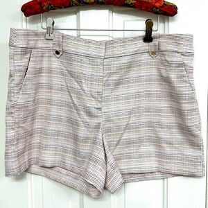 Loft shorts 4 inch inseam Size 14 - Dark Navy & Metallic Red threads.